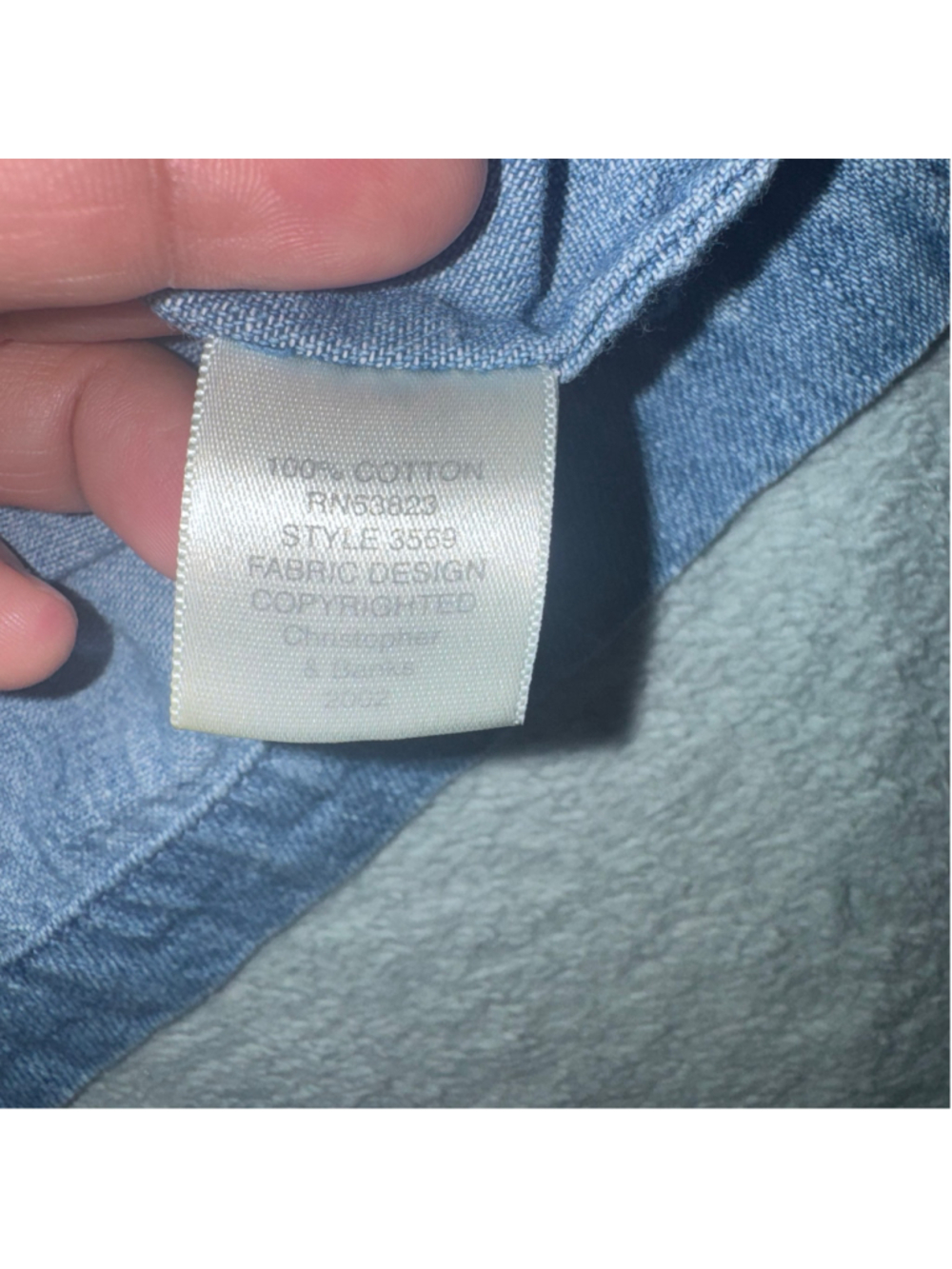 Vintage Christopher & Banks Denim School-Themed Embroidered Vest Sz L Blue Y2K - Picture 9 of 10